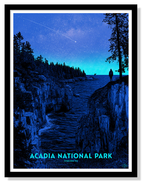 Acadia National Park Poster (Night Sky)