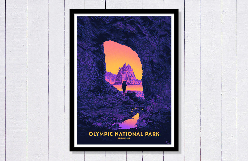 Olympic National Park Poster (Variant)