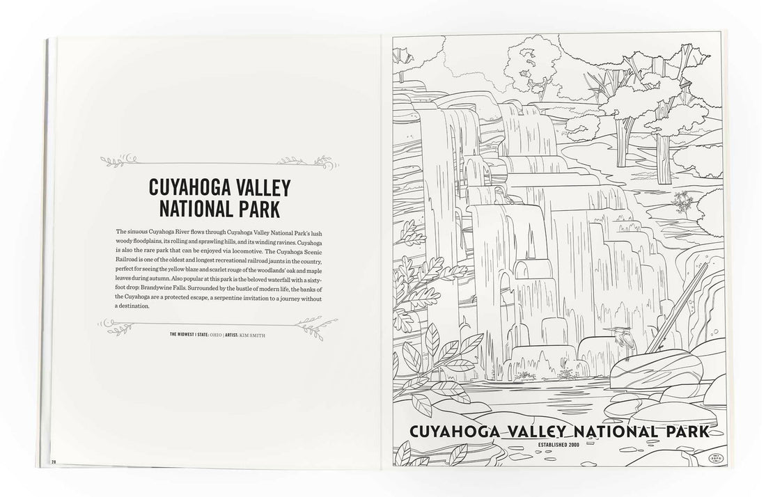 Art of the National Parks Coloring Book by Fifty-Nine Parks