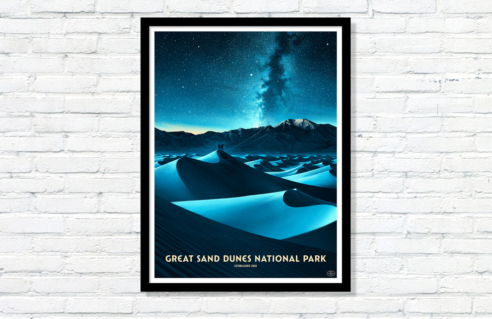 Great Sand Dunes National Park Poster (Night Sky)