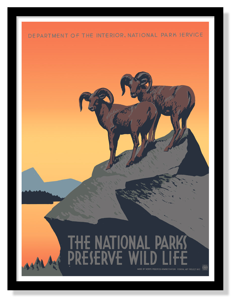 Preserve Wild Life WPA Poster (Large Timed Edition)